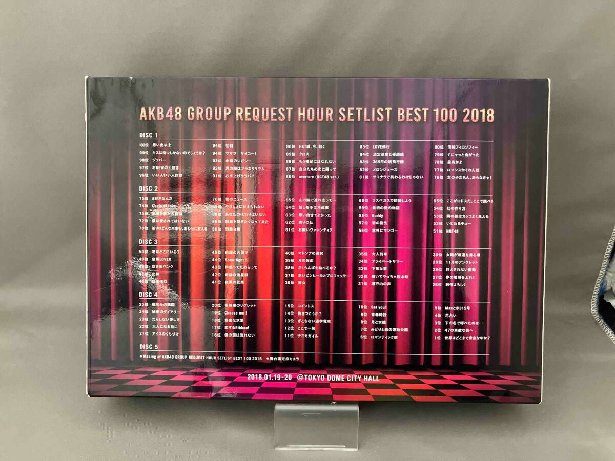 DVD AKB48グループリクエストアワー セットリストベスト100 2018