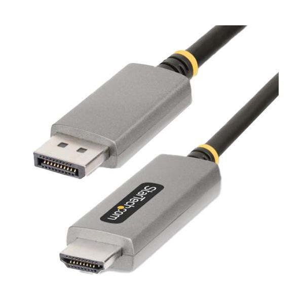 StarTech.com DisplayPort 1.4-HDMI 2.1変換ケーブル 2m スペースグレー ブラック133DISPLAYPORTHDMI21 1本