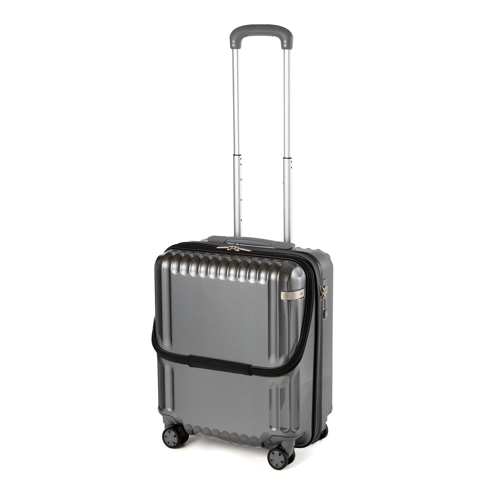 エーストーキョー スーツケース 機内持ち込み sサイズ 1泊2日 2泊3日 35L フロントポケット 3.1kg キャリーケース キャリーバッグ パリセイドZd No.06812