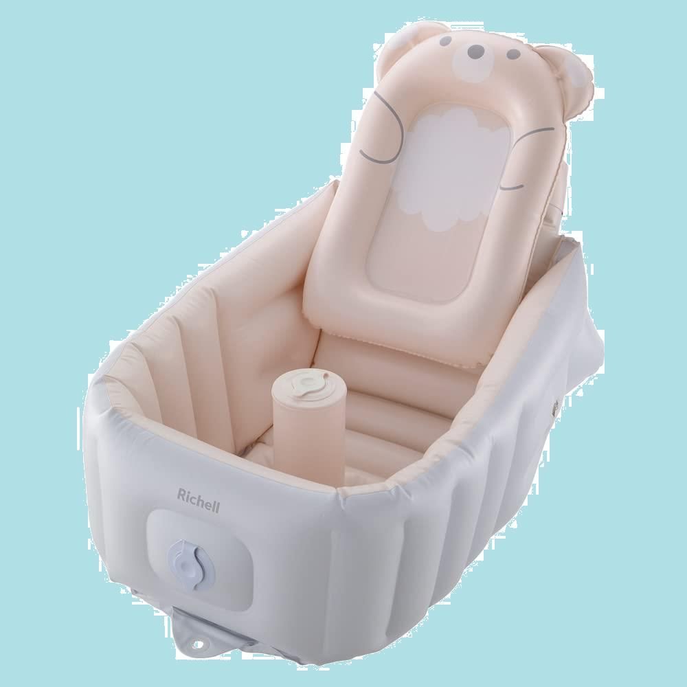 【在庫セール】ふかふか ベビーバス ステップアップ リッチェル 新生児~12カ月頃