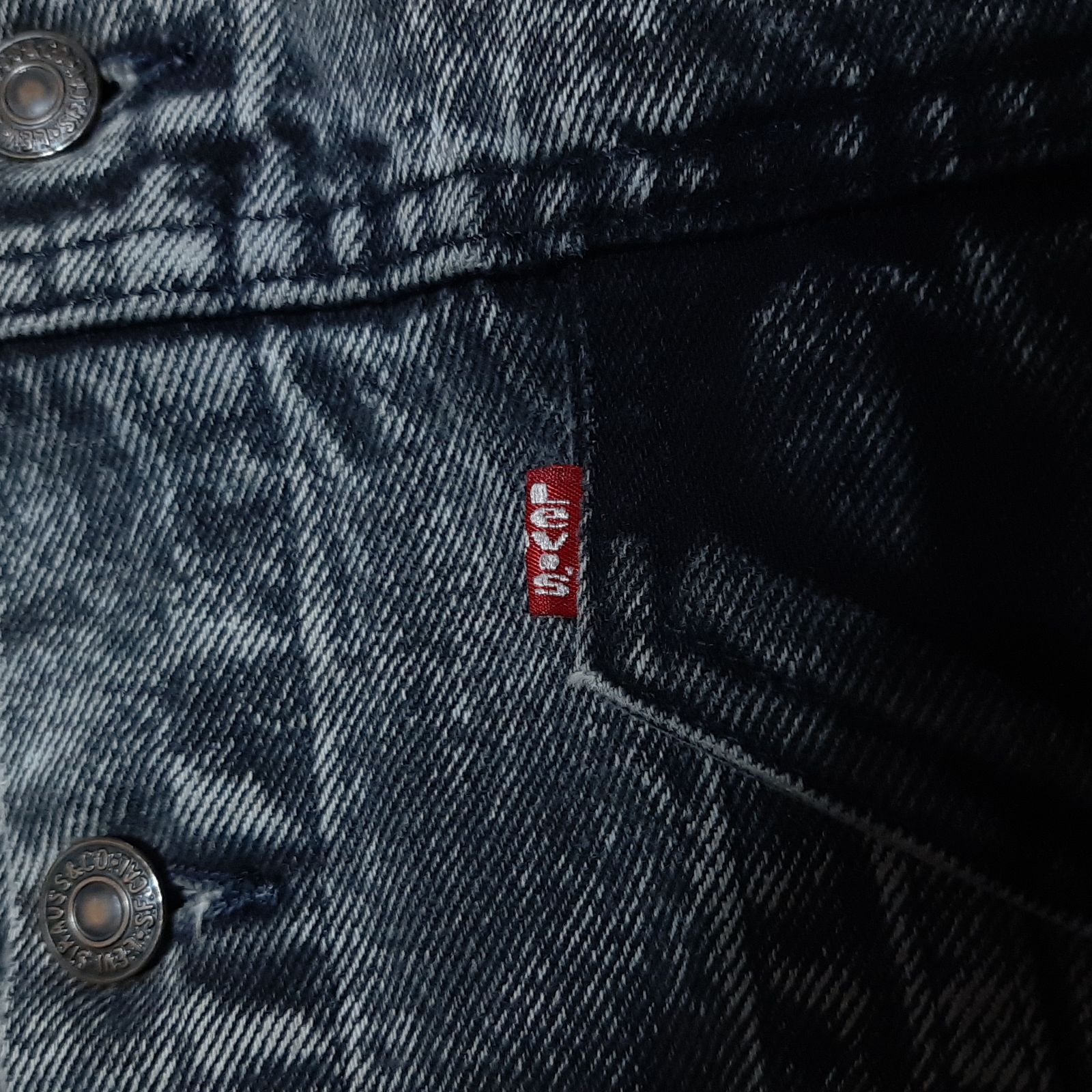 size L】88年製 Acid Black Levi's 70507 アシッドブラック 雰囲気系