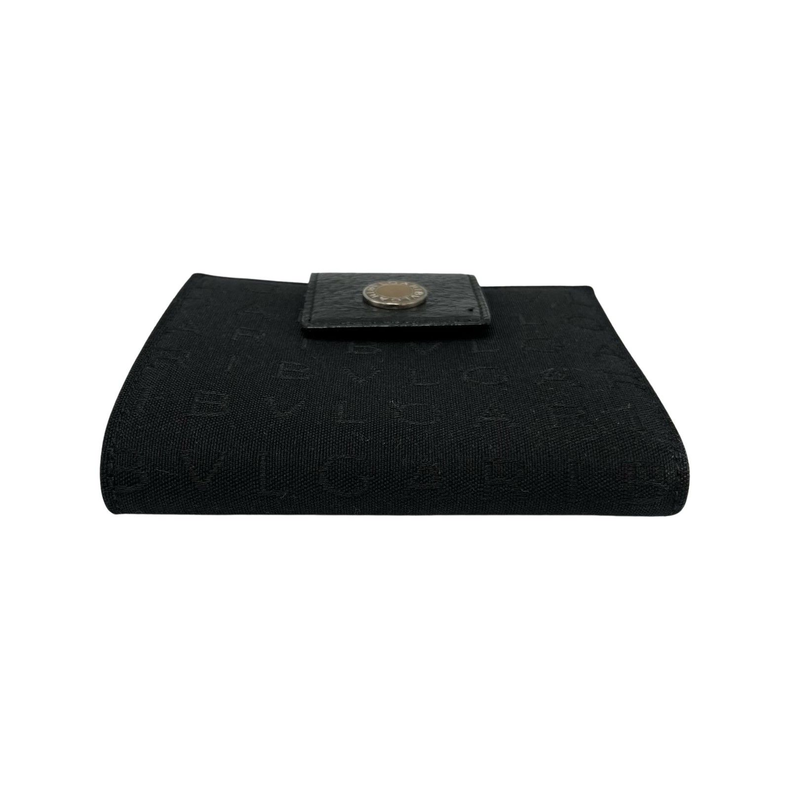 ブルガリ BVLGARI 二つ折り財布 ロゴマニア キャンバス/レザー