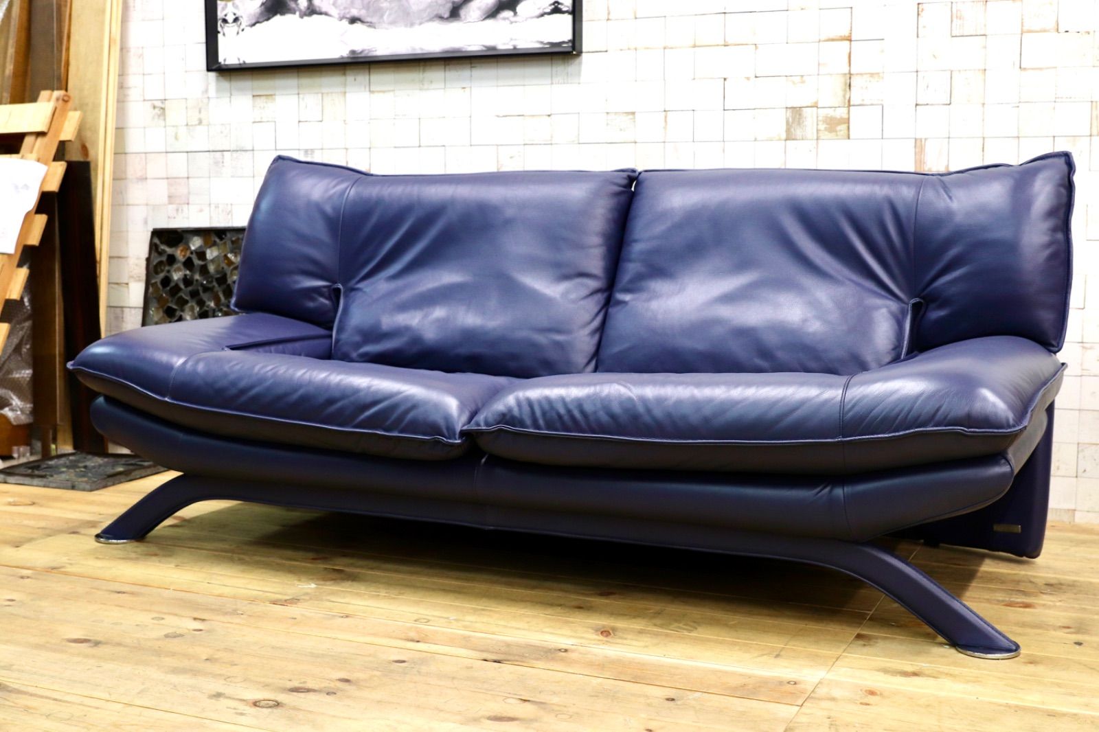 GMIS276B○NICOLETTI | ニコレッティ Dream 3人掛けソファ トリプルソファ イタリアモダン 約63万 本革 レザー