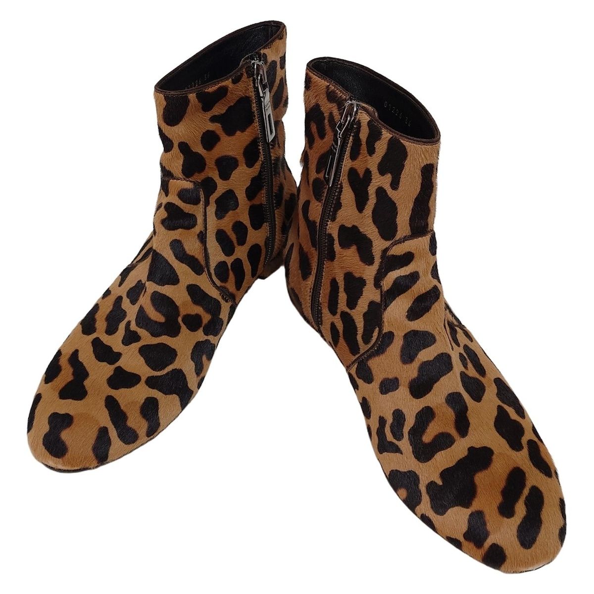 PRADA プラダ ショートブーツ 36 レディース - ベージュ×ダークブラウン