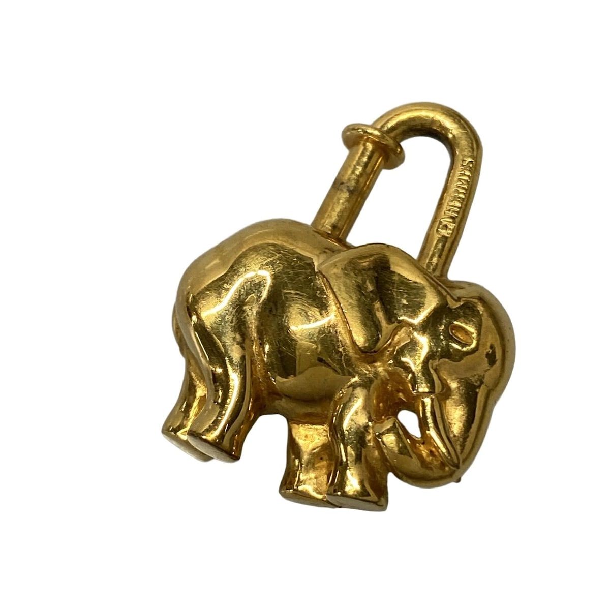 HERMES(エルメス) 小物美品 - ゴールド カデナ(南京錠)/ゾウ(象