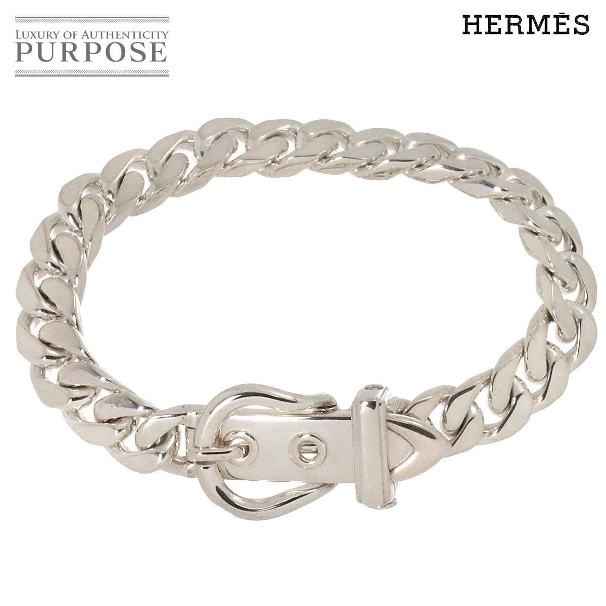 エルメス HERMES ブックルセリエ ブレスレット 17.5cm シルバー エルメス HERMES ブックルセリエ ブレスレット 17.5cm シルバー