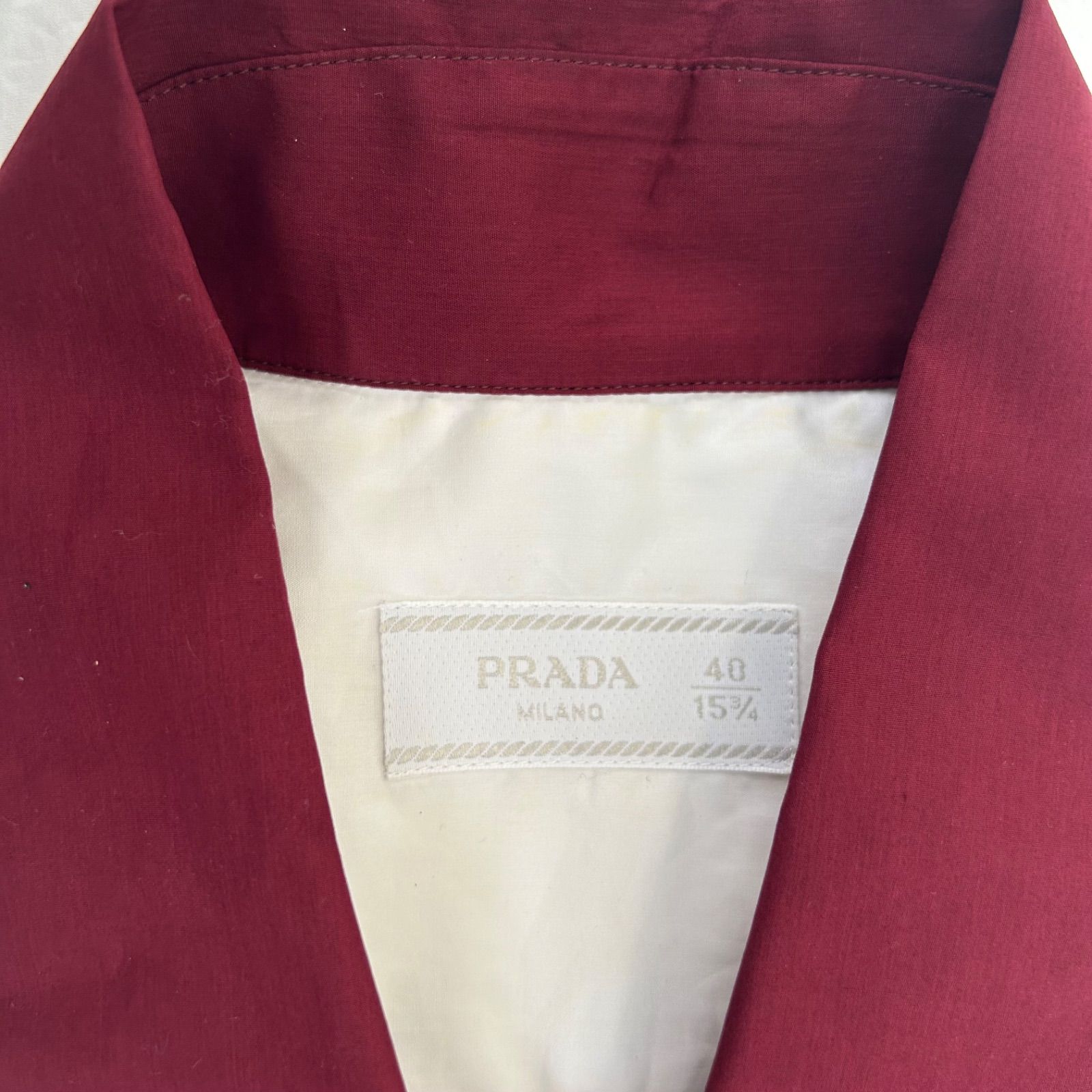 prada bi-color shirt 13ss