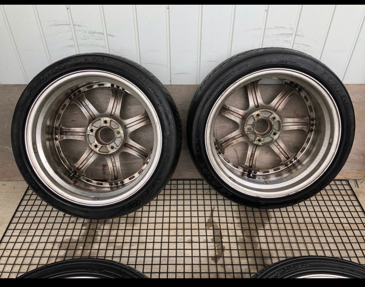 ☆中古品 美品 レイズ ボルクレーシング 18インチホイール　4本セット☆ レイズ ボルクレーシング GT-7 18インチ タイヤホイール 4本