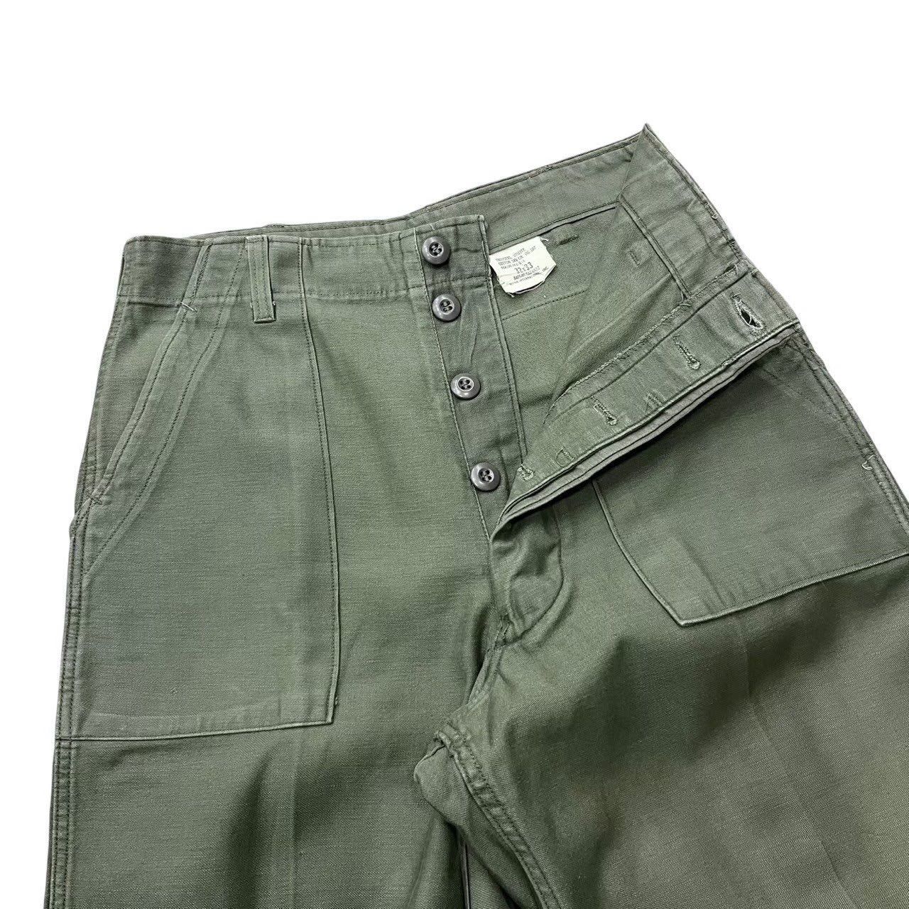 70s アメリカ軍 og107 ベイカーパンツ 32 u.s army 美品 32×33】U.S.Army Utility Trousers OG-107 実物 米軍 ベイカーパンツ