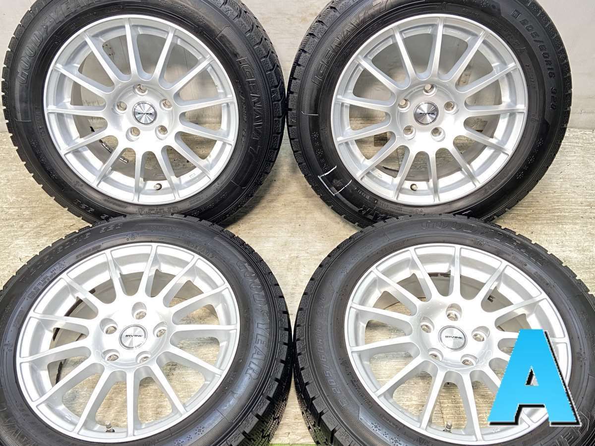 205/60R16 グッドイヤー アイスナビ 7 IRVINE 16x7.0 48 112-5穴 中古 