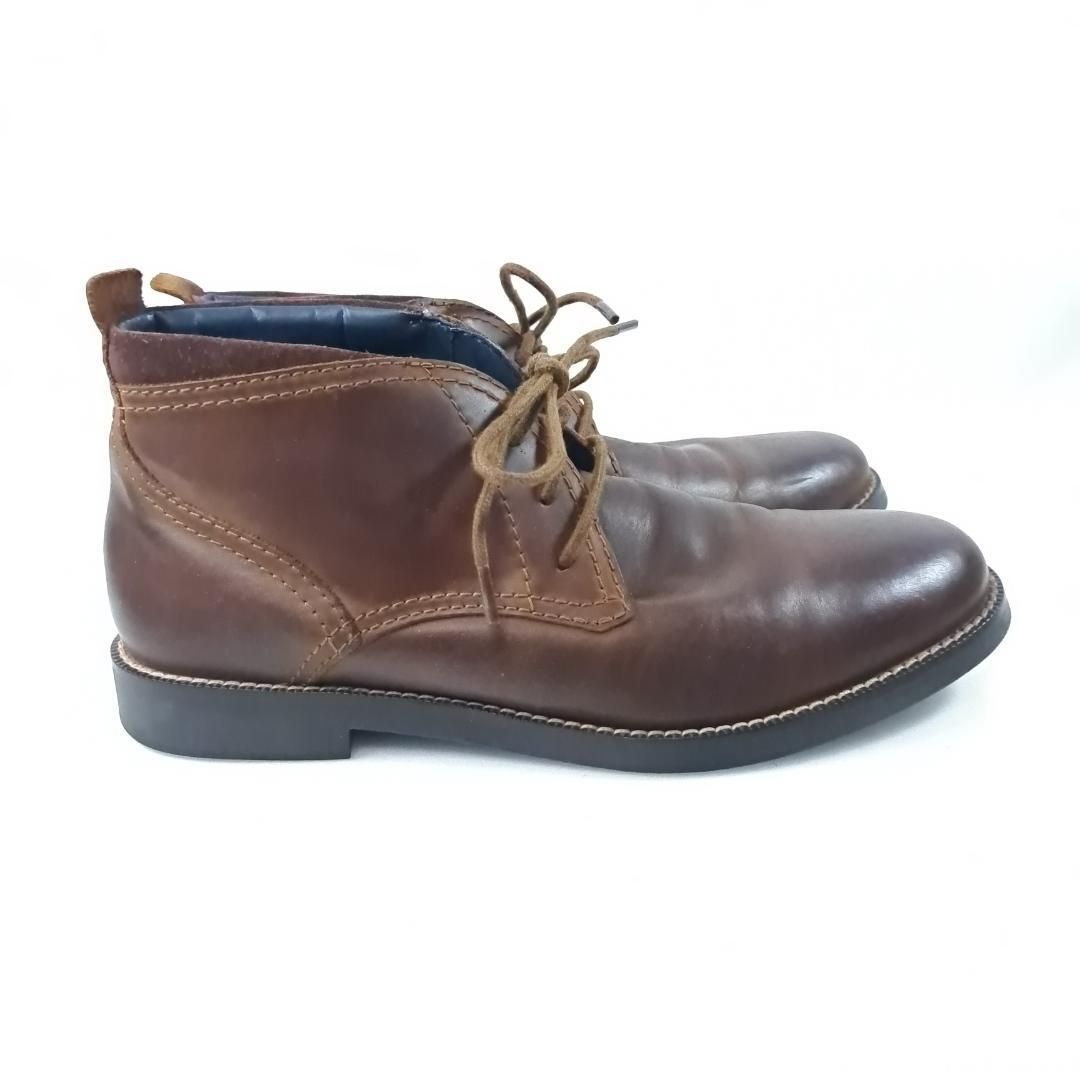 人気 COLE HAAN チャッカブーツ レースアップ US7 ブラウン メンズ 靴