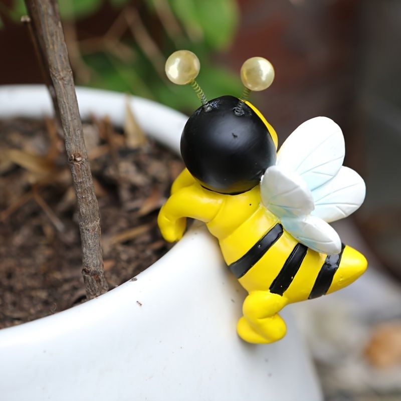 置物 オブジェ ガーデンオーナメント 2匹のハチ 蜂 ミツバチ 可愛い