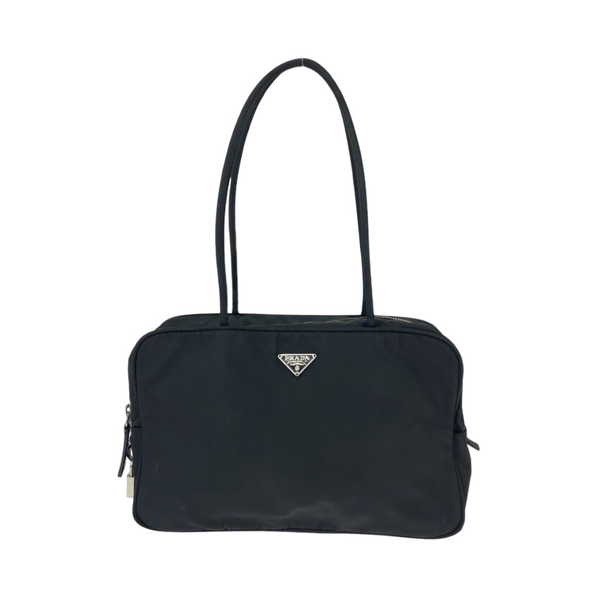 良品 プラダ ナイロン 三角プレートロゴ ハンド トート バッグ シルバー金具. ○超美品○PRADA プラダ○三角ロゴプレート○ポコノ ナイロン