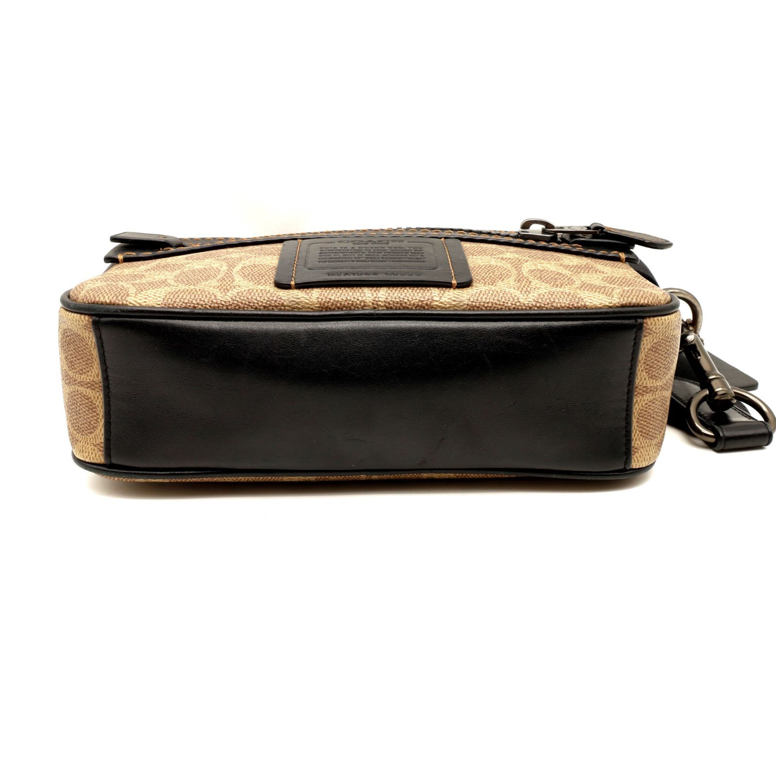 極美品】コーチ 2way ショルダーバッグ トート オプアート黒  