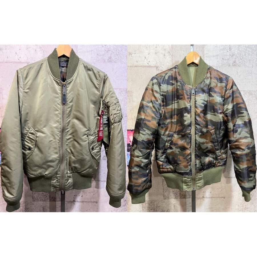 ALPHA INDUSTRIES MA-1 カモフラ 迷彩 Lサイズ 新品タグ付TA0147-245