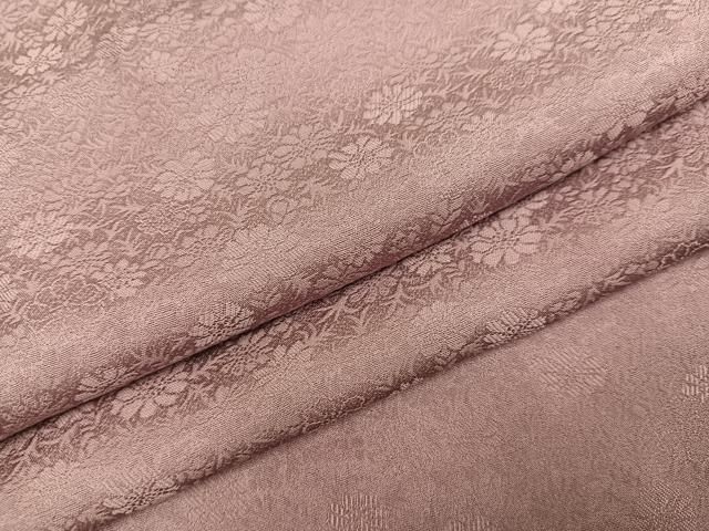 平和屋着物●上質な色無地 花地紋 鴇浅葱色 正絹 AABC0669ph