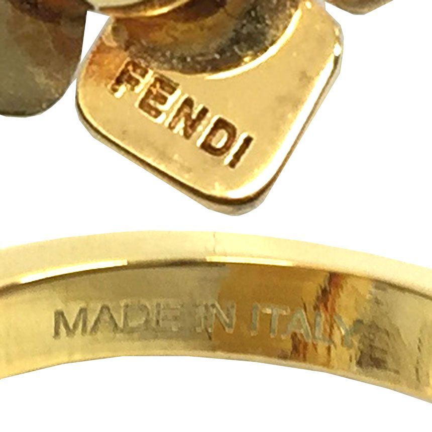 FENDI　フェンディ　フラワーブロッサム　リング　ゴールド　aq9814 FENDI フェンディ フラワーブロッサム リング ゴールド aq9814