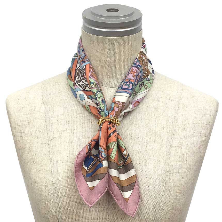 HERMES エルメス スカーフ カレ45 MADEMOISELLE SOIE