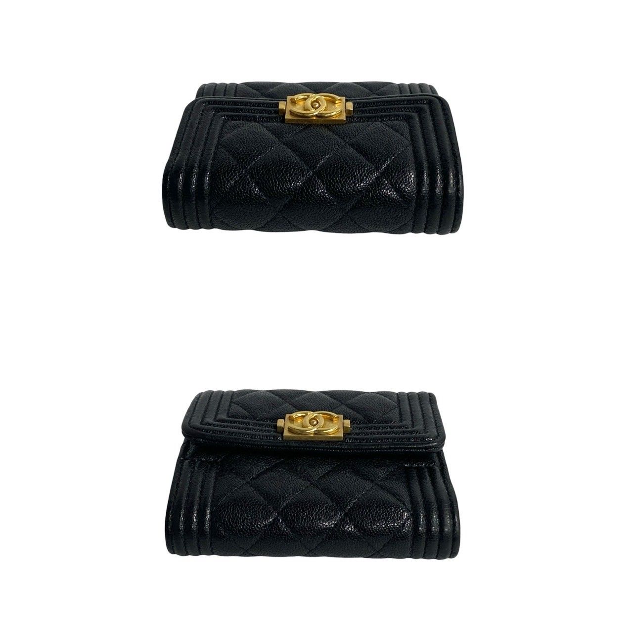 ほぼ未使用 カード シール有 箱 袋付 27番台 CHANEL ボーイシャネル 