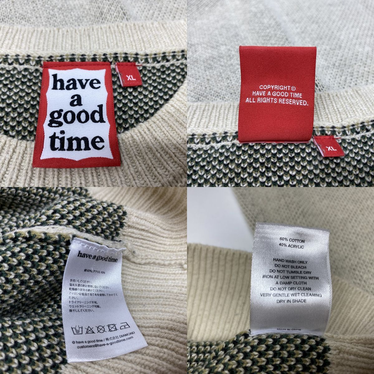 have a good time ハブ ア グッド タイム ニット セーター 長袖