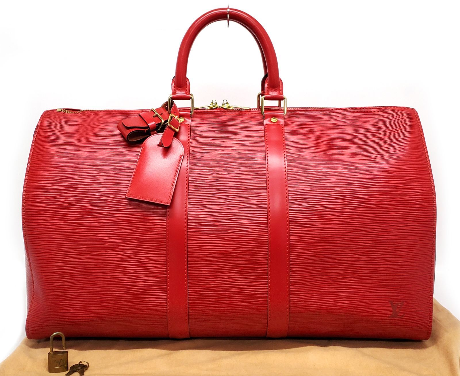 希少】ルイヴィトン ジョゼフィーヌpm ハンドバッグ ミニボストン 赤