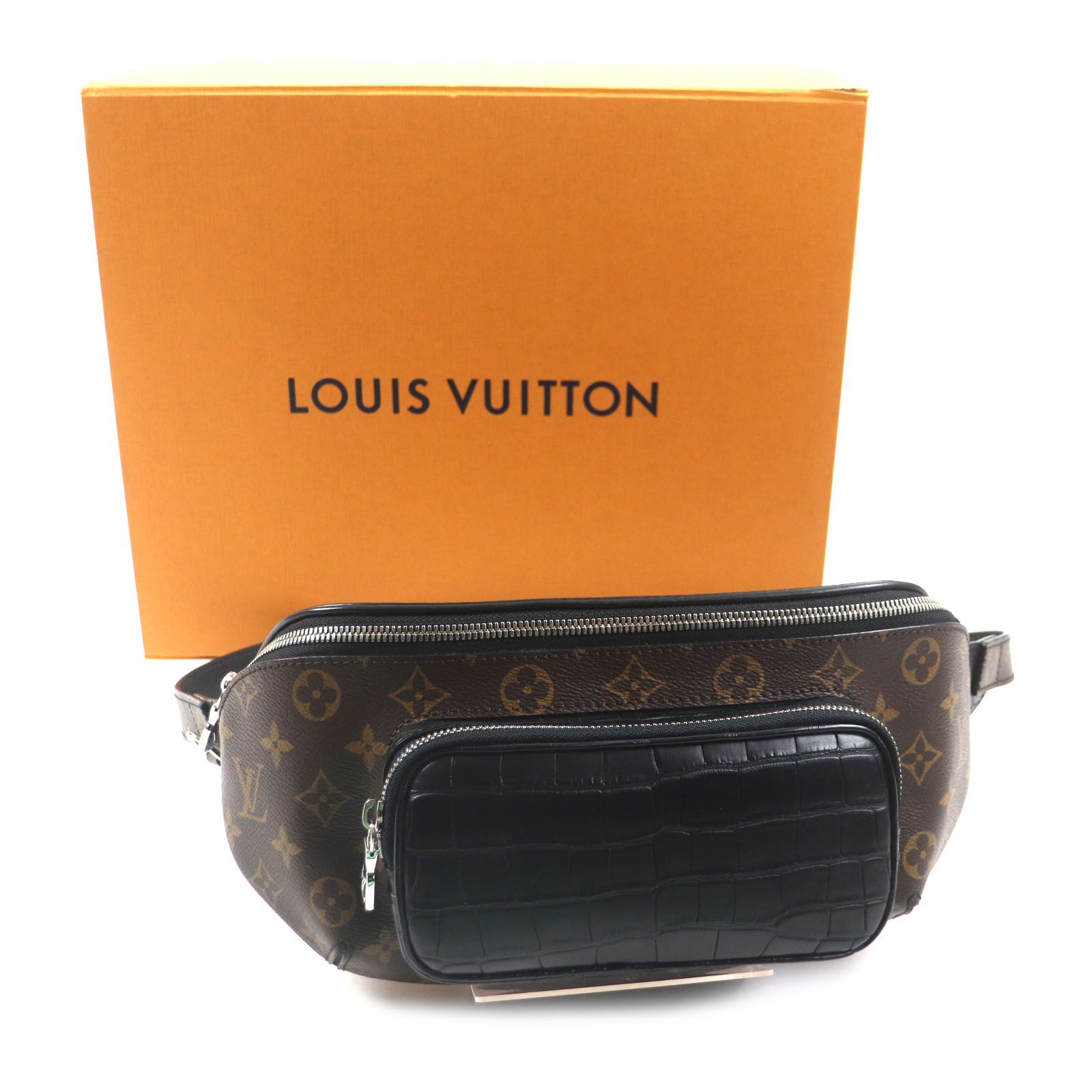 極美品▽LOUIS VUITTON ルイヴィトン N96217 モノグラム バムバッグ 