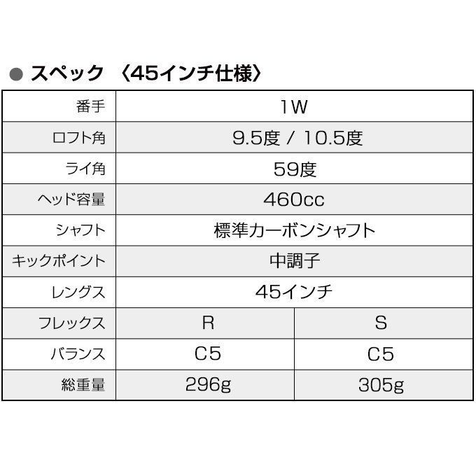 マキシマックス ゴルフ ドライバー 45インチ WORKS ブラックシリーズⅡ ワークスゴルフ クラブ メンズ 超高反発 ◎新品◎ワークス 適合限界 : ブラック プレミア |