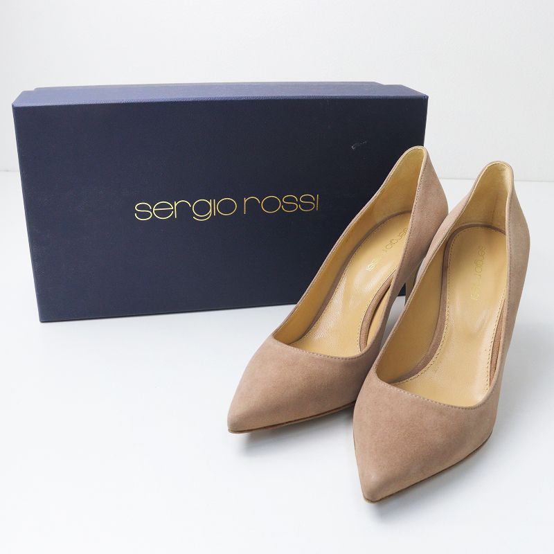 美品 定価7.8万 セルジオロッシ Sergio Rossi PELLE ROYAL スエード