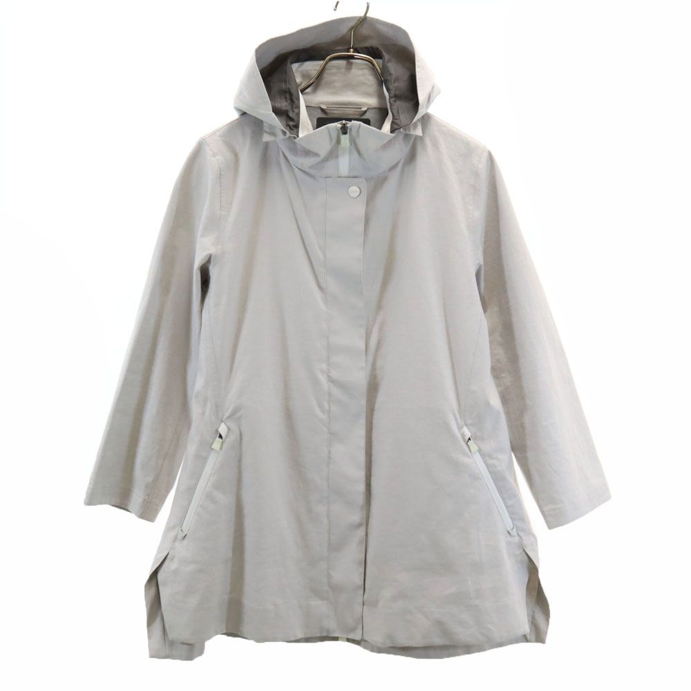 ヘルノ リネン ジャケット 42 ライトグレー Herno Laminar レディース