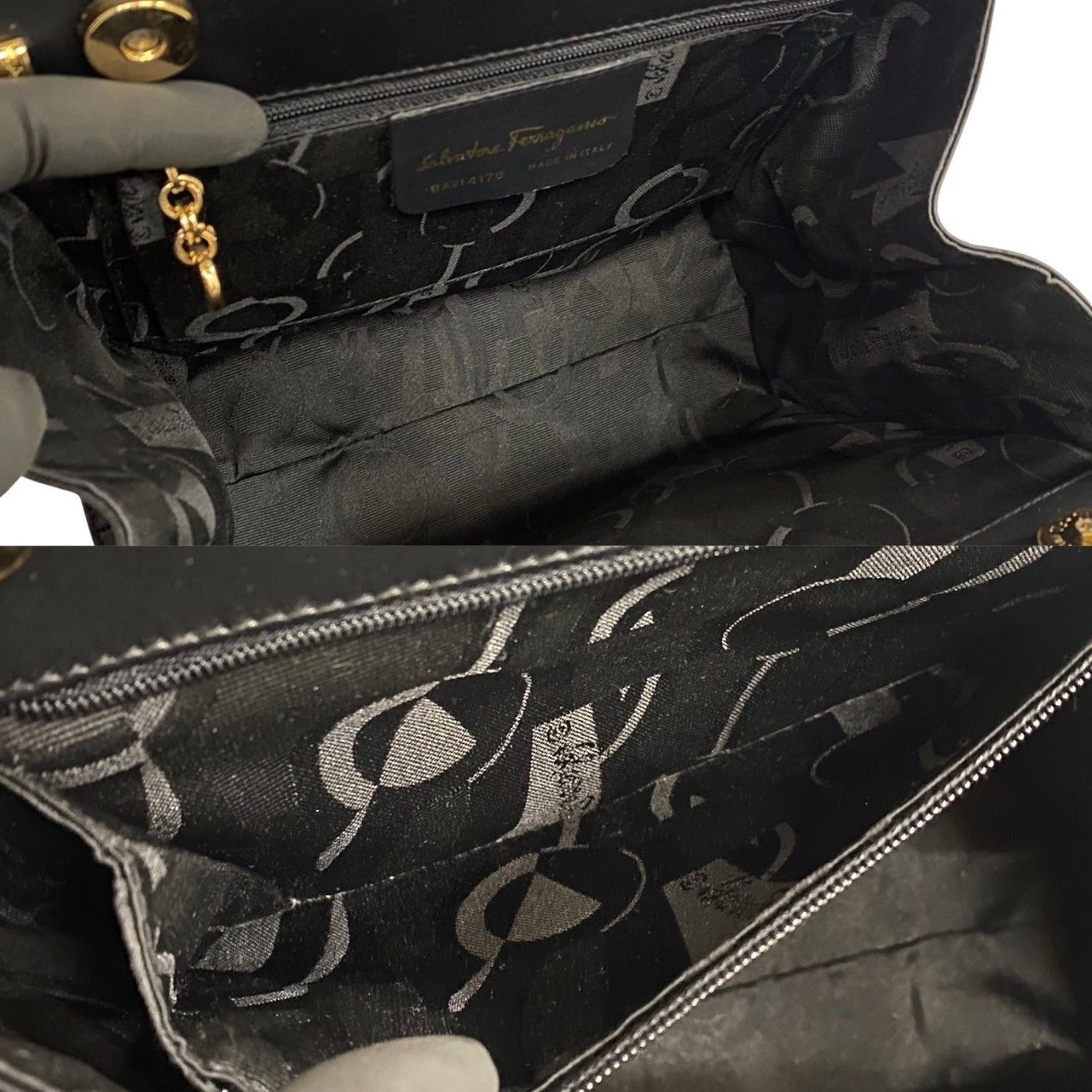 極 美品 Salvatore Ferragamo サルヴァトーレフェラガモ ヴァラリボン 