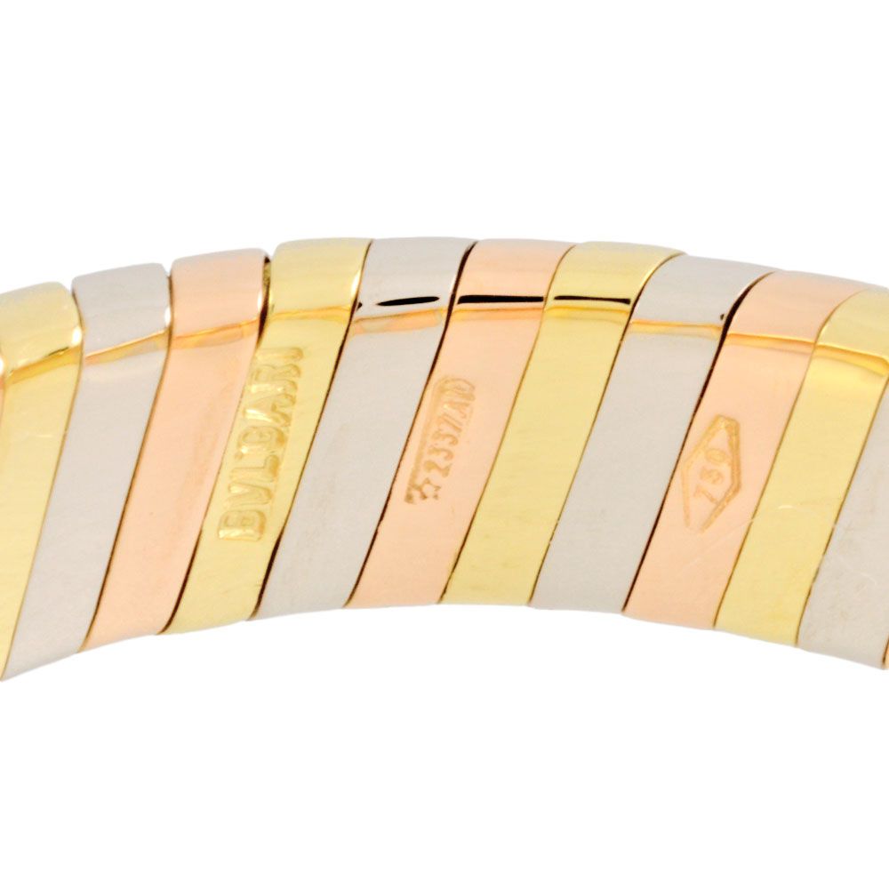ブルガリ BVLGARI トゥボガス スリーカラー リング 指輪 約14.5号