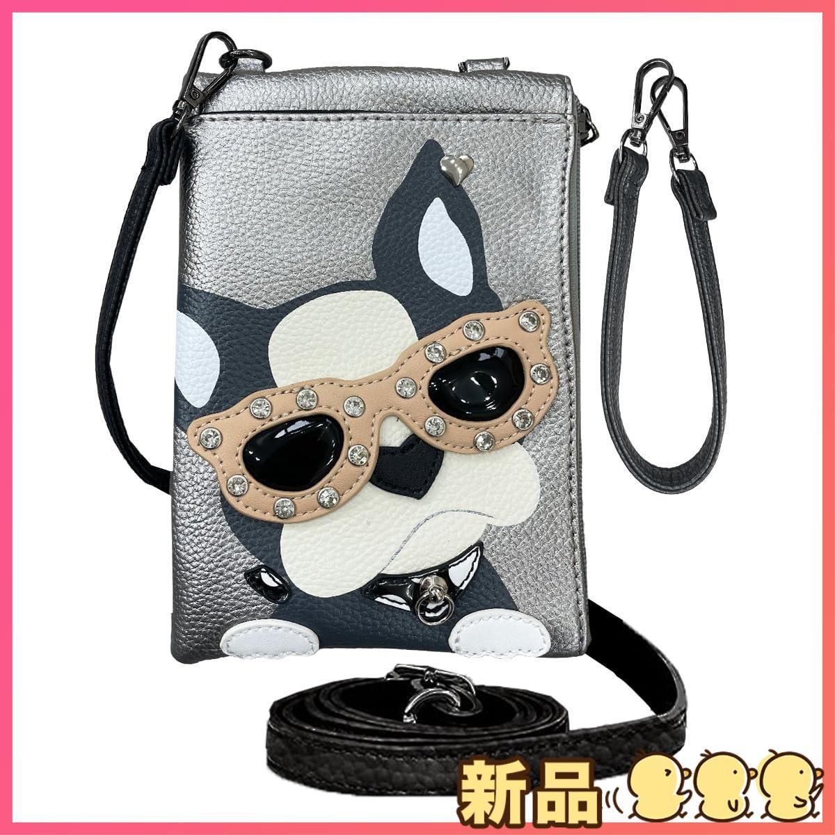 ☆新品☆[DIVA Rose] スマホポーチ レディース スマホポシェット かわいい 縦型 ドッグ ショルダーバッグ 携帯ポーチ 斜め掛け シンプル ドッグポーチ