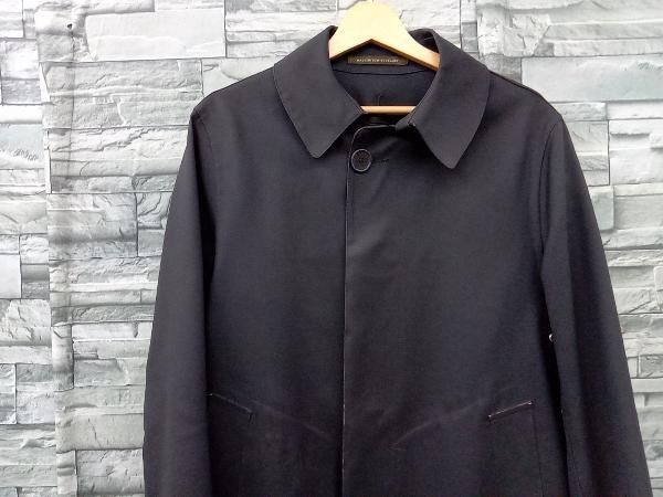 MACKINTOSH/ステンカラーコート/ゴム引きウール/裏地シルク/裏地総柄