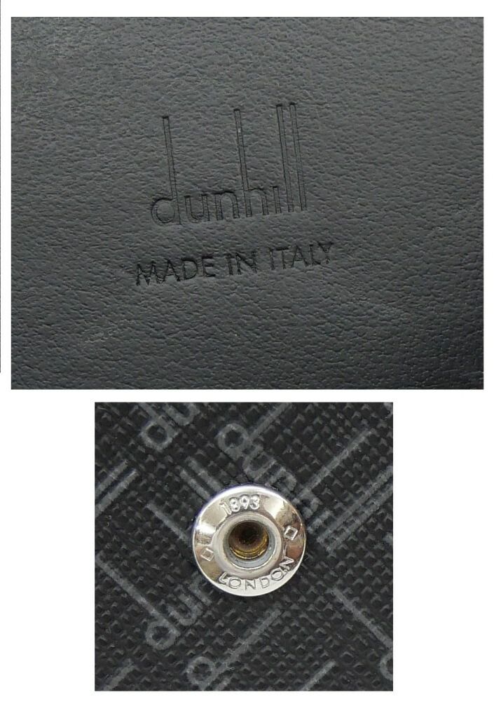 ダンヒル dunhill コインケース 小銭入れ ロゴ 黒×グレー - メルカリ