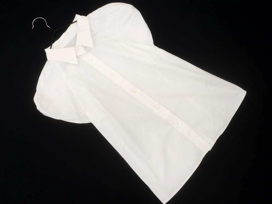 Cygne シーニュ ツイスト パフスリーブ ブラウス シャツ 白 ◆◎レディース