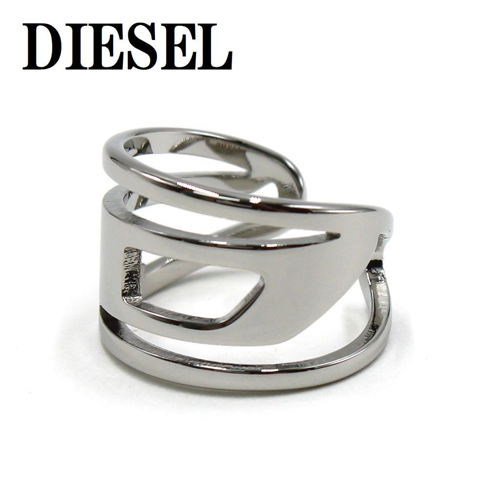 即配達【DIESEL】イヤーカフ dx1532040 unisex Stainless Steel DX1532040 Stainless Steel Ear Cuff｜シルバー｜ウィメンズ｜DIESEL