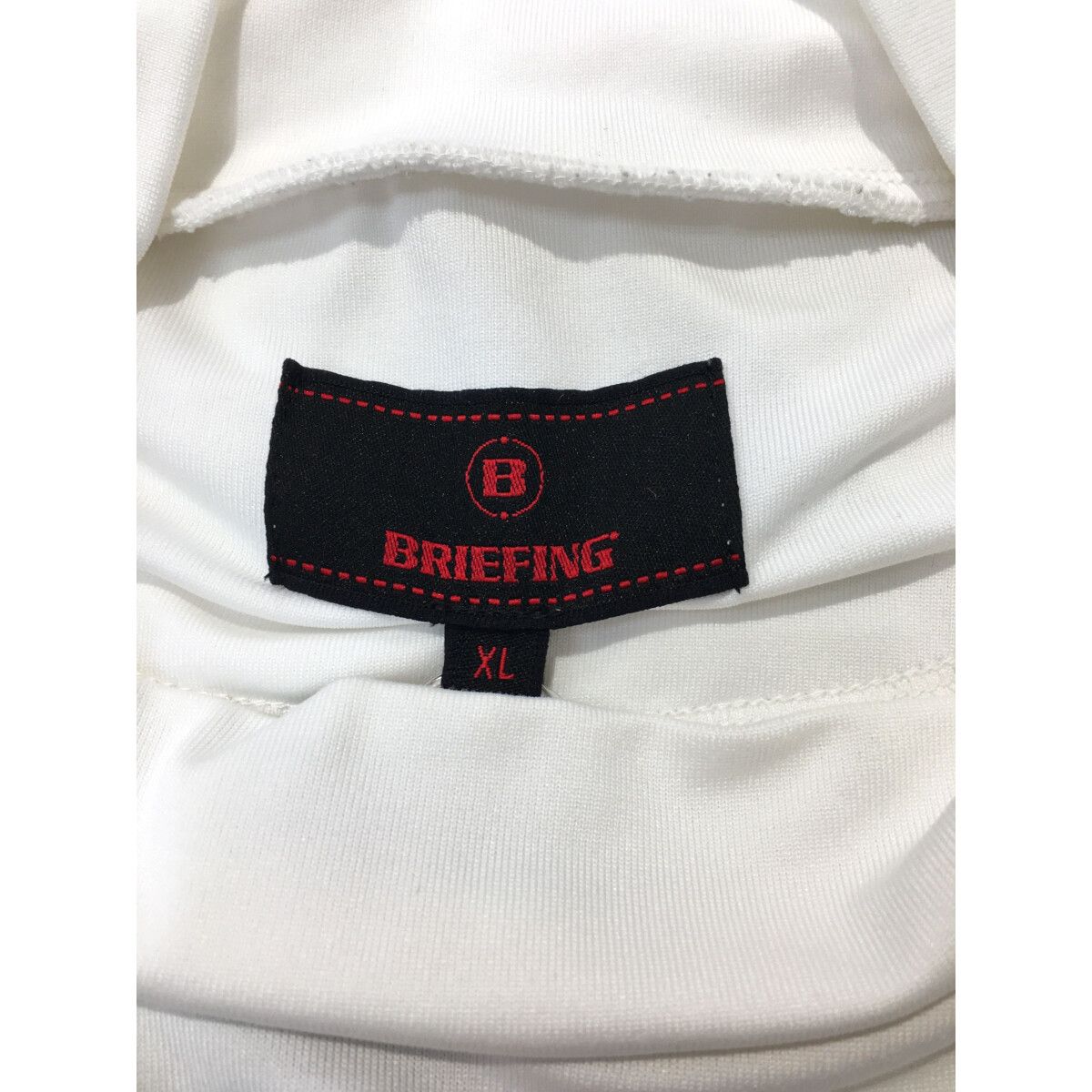 メンズ ブリーフィング BRIEFING 半袖シャツ XL 白 ホワイト モック