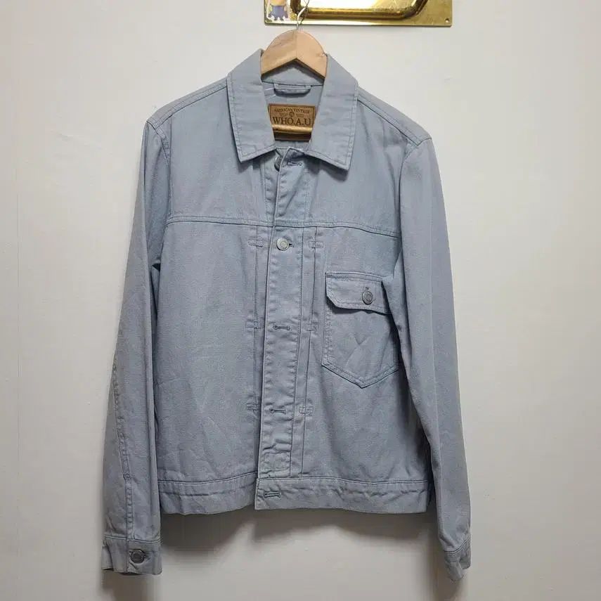 WHO A U メンズ ポケット デニムジャケット XL