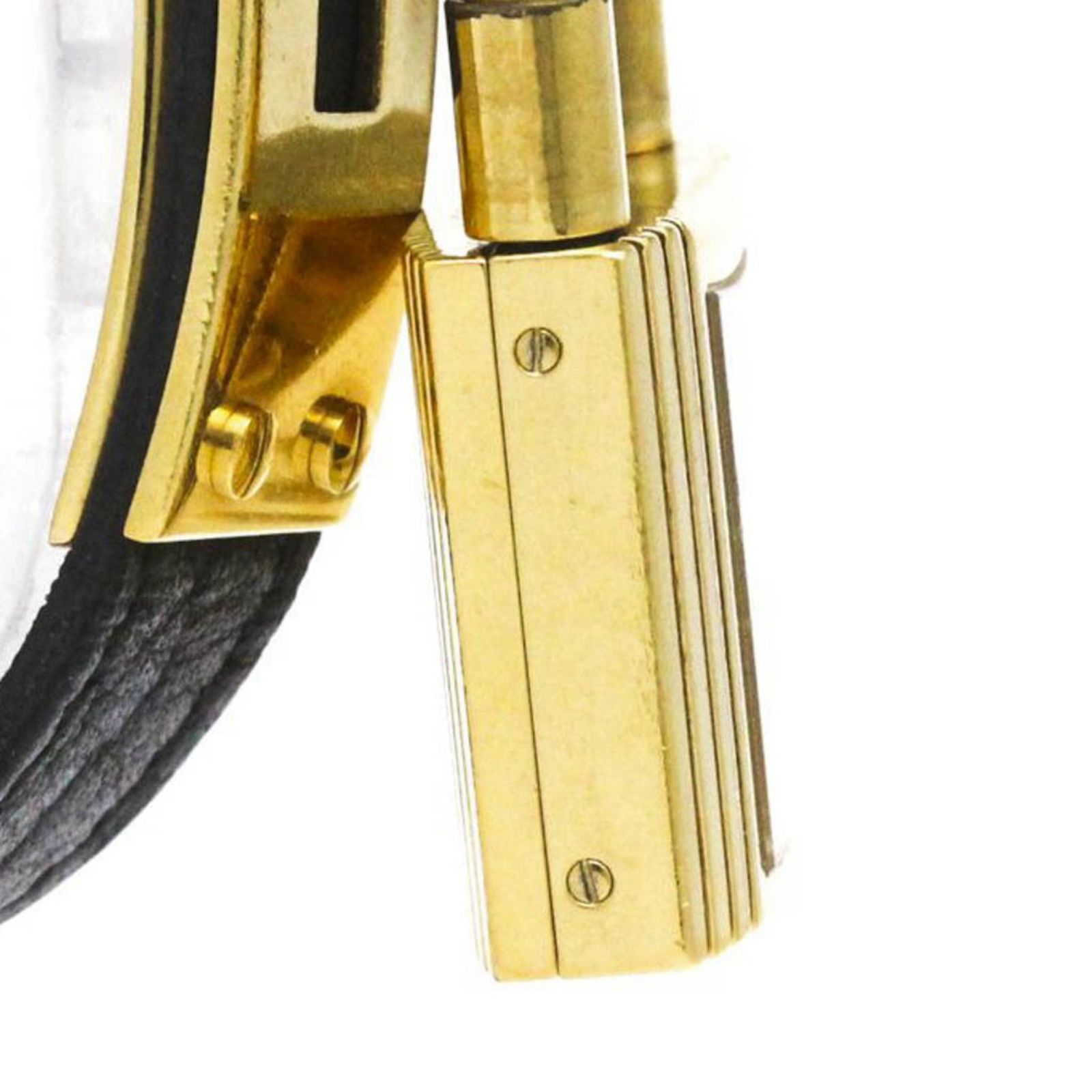 エルメス (HERMES) ケリーウォッチ ゴールドプレート レザー クォーツ