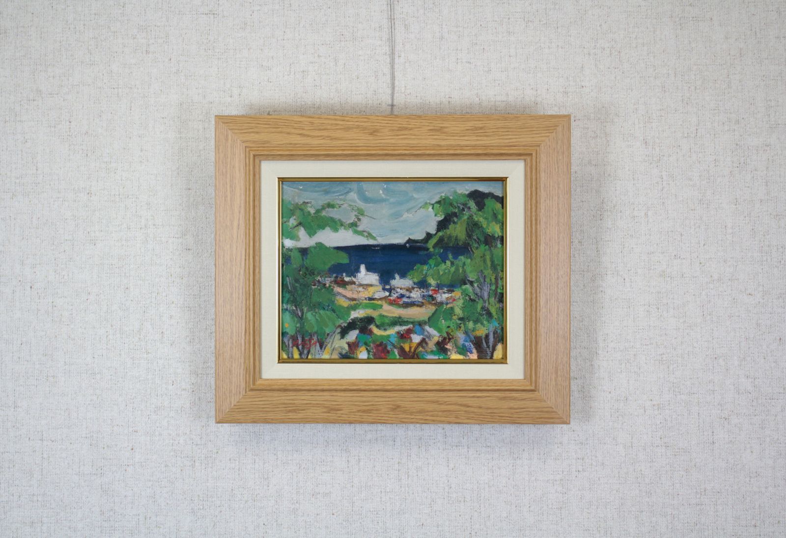 伏木田 光夫　絵画　水彩画？　額縁　アート　インテリア　北海道 伏木田 光夫 絵画 水彩画？ 額縁 アート インテリア 北海道