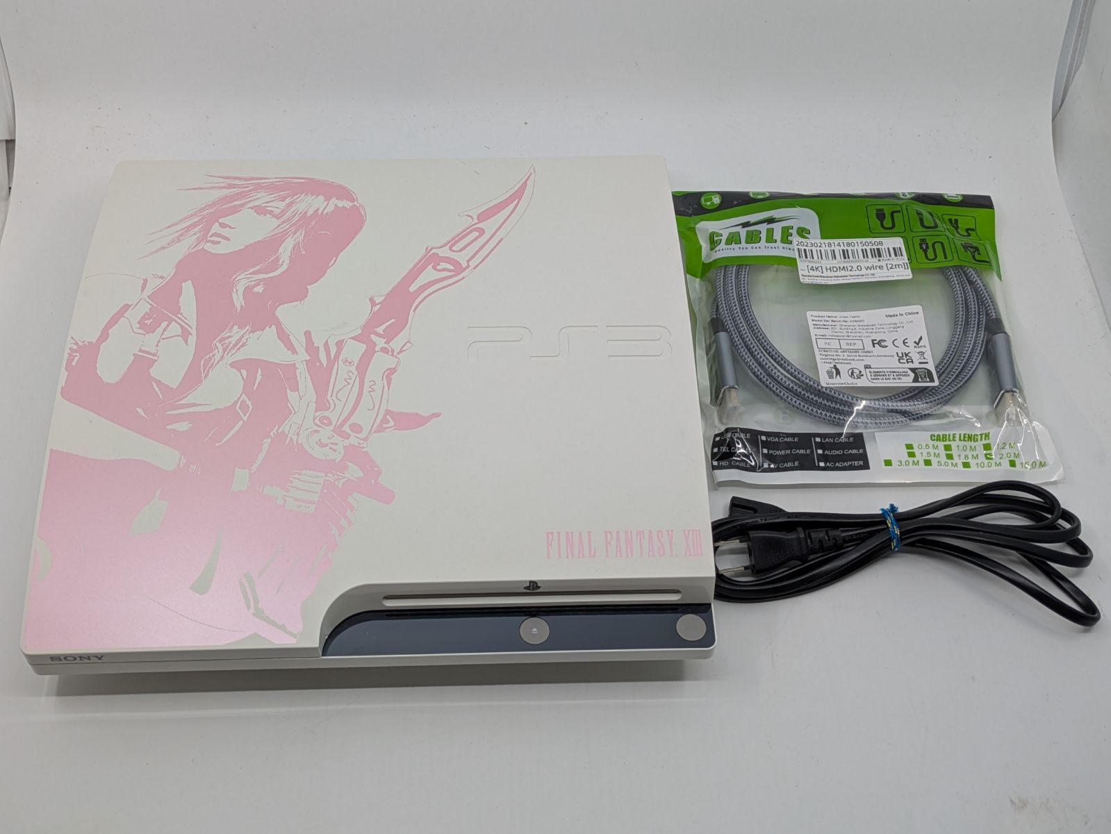 SONY PS3 本体 ファイナルファンタジーXIII ライトニングエディション CEJH-10008 CECH-2000B モデル 動作 済