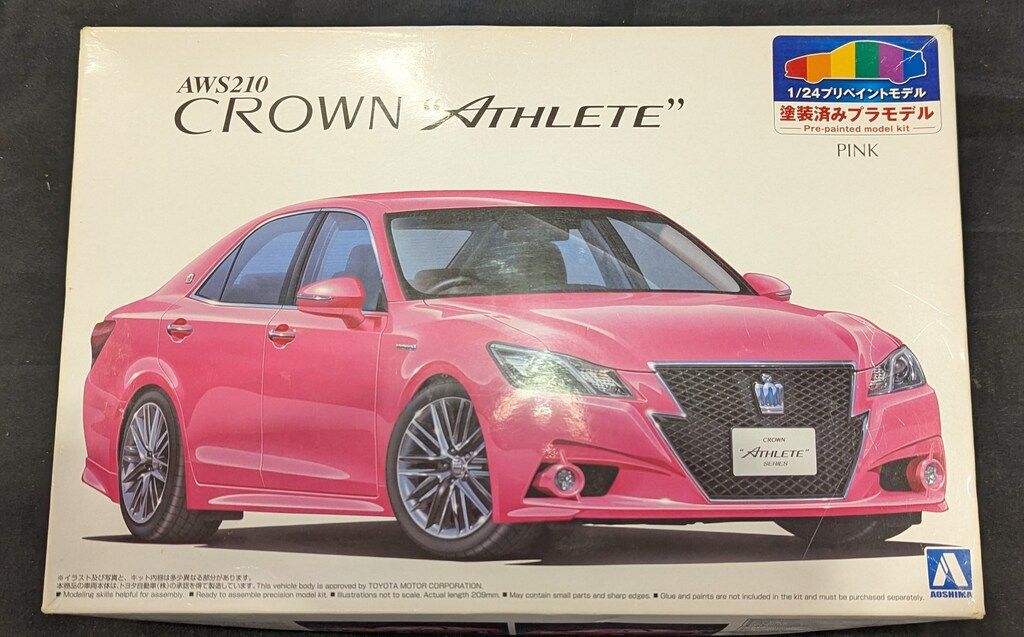 クラウンアスリート AWS210 ピンク　プラモデル プリペイントモデル 未組立 プラモデル 1/24 プリペイントモデル No.SP トヨタ AWS210