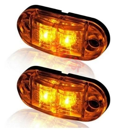 KOITO製 LEDマーカーランプ 10個セット 24V LED マーカーランプ サイド 汎用 10個セット オレンジ アンバー