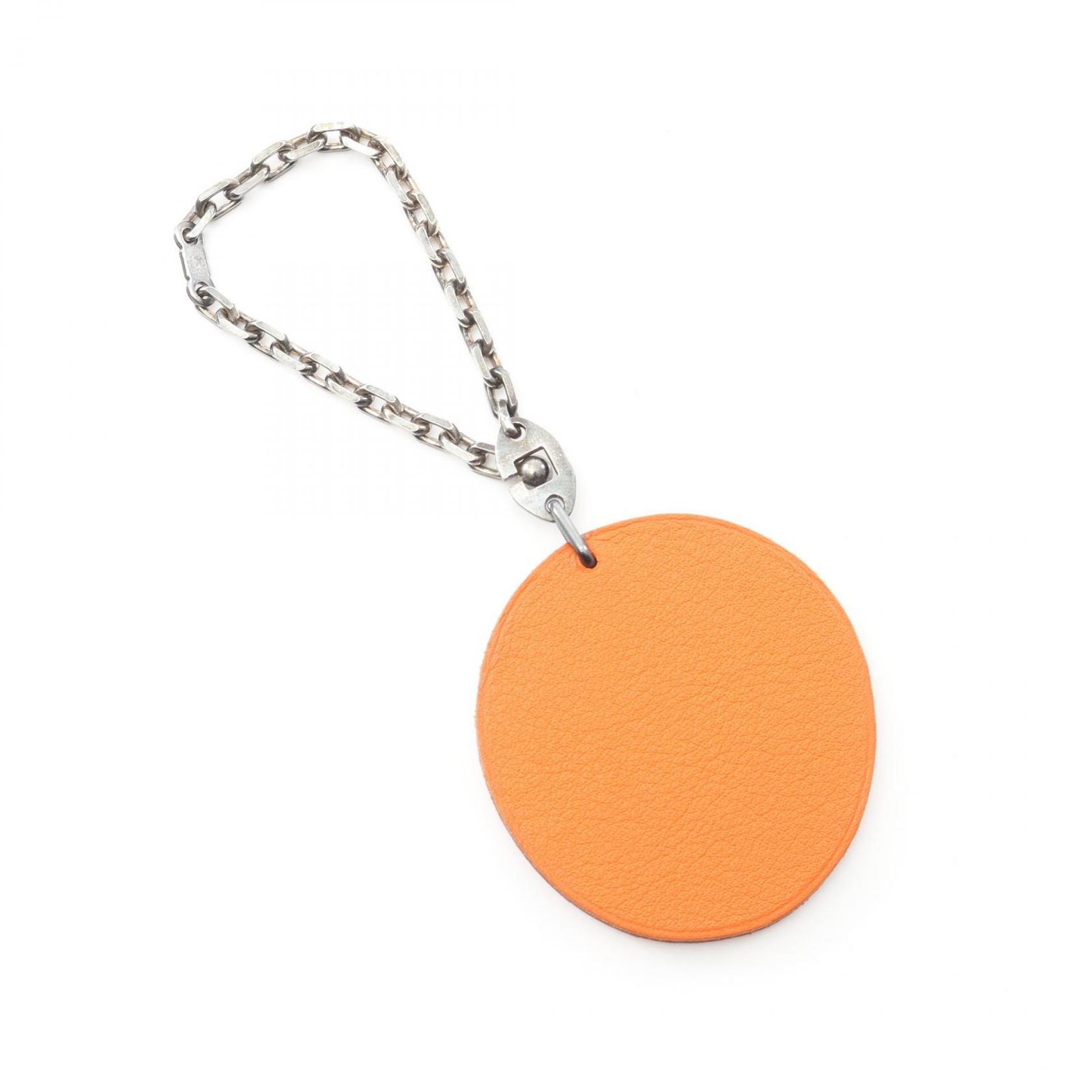 エルメス HERMES チャーム オレンジ オレンジ系 レザー チャーム