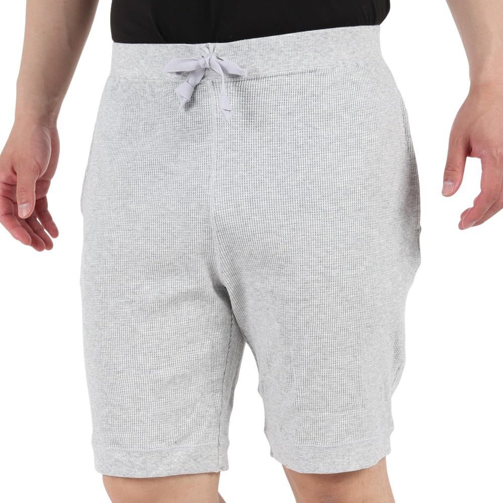 [ヘインズ] ショートパンツ BEEFY サーマルショートパンツ アンダーウェアメンズ HM9-V101 ヘザーグレー L [ヘザーグレー] [L]