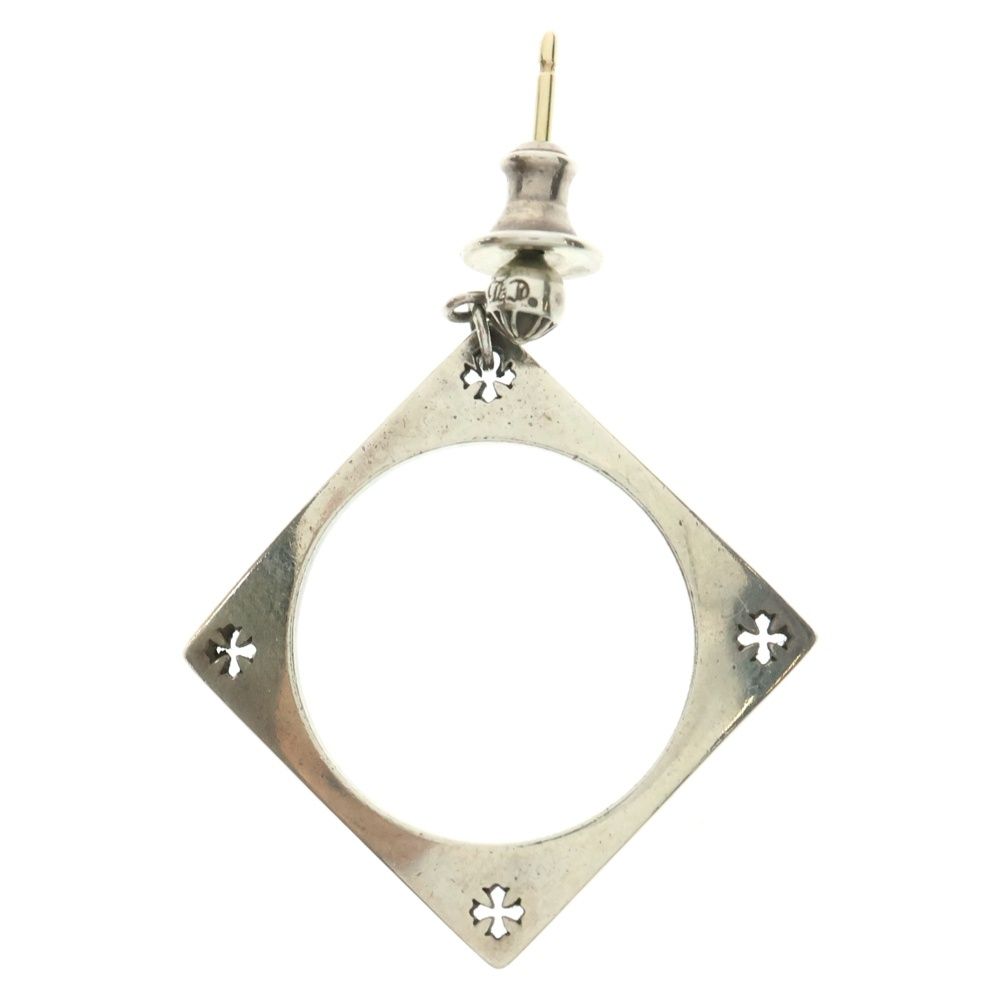 CHROME HEARTS クロムハーツ CH KH SQUARE CIRCLE スクエアサークル ピアス シルバー