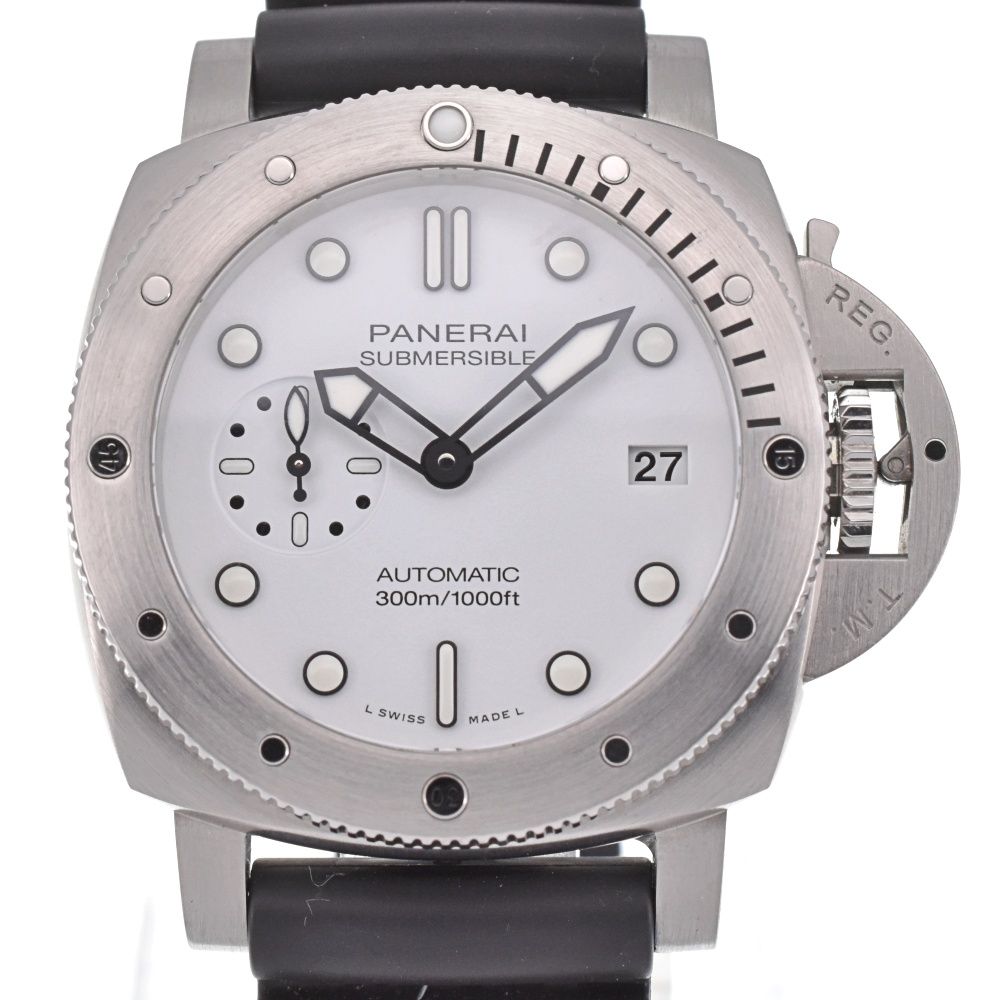 パネライ PANERAI PAM02223 サブマーシブル ビアンコ スモールセコンド デイト 自動巻き メンズ極美品箱・保証書付き A#127795