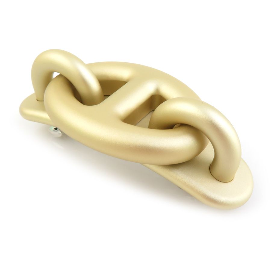 【期間限定値下げ中】美品　HERMES   エルメス バレッタ シェーヌダンクル HERMES シェーヌダンクル ゴールドミックス GM29コマ マルジェラ