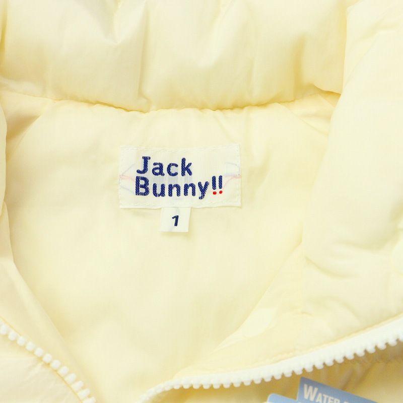 パーリーゲイツ PEARLY GATES ジャックバニー Jack Bunny マジックダウンジャケット ダウンベスト 2WAY ジップアップ  ナイロン ゴルフウェア 1 S 白 ホワイト /KU □BM - メルカリ