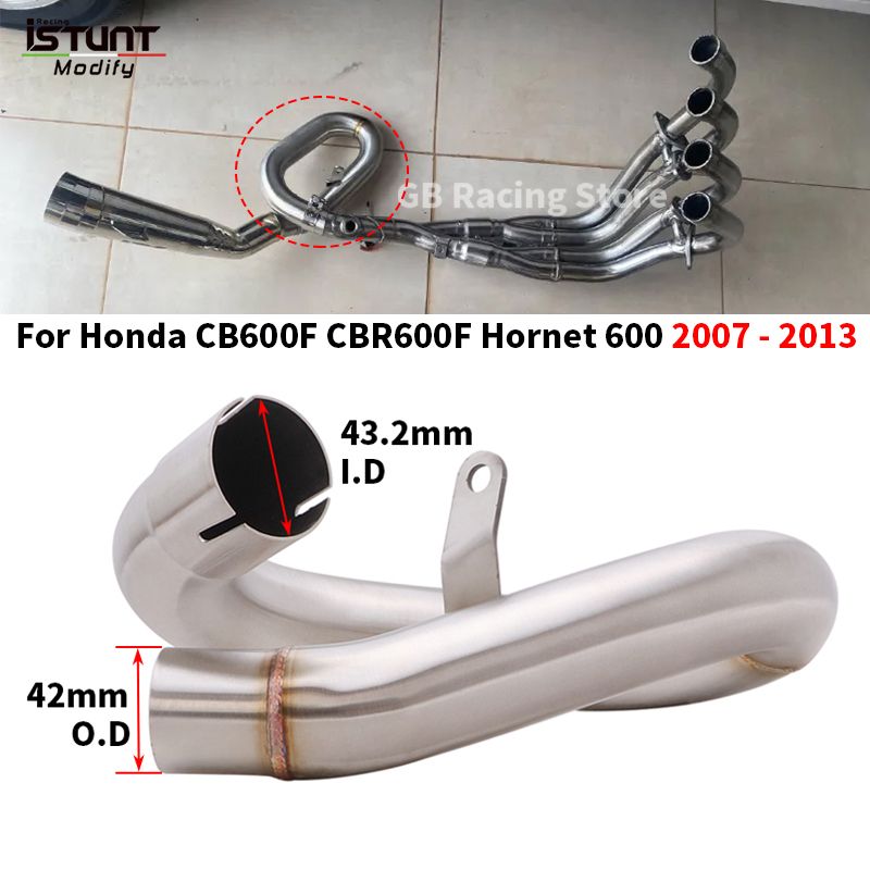ホンダ CB600F ホーネット 600 CB CBR600F 2007 - 2013 バイク 二輪 エキゾースト エスケープ モディファイド ミッドパイプ コネクト オリ